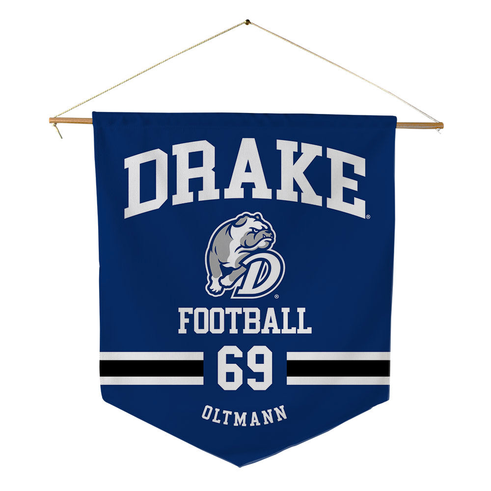 Drake - NCAA Football : Lincoln Oltmann - Pennant - 18" x 21"-0