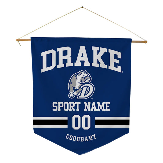 Drake - NCAA Men's Basketball : Griffen Goodbary - Pennant - 18" x 21"-0