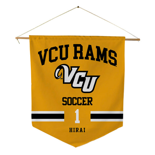 VCU - NCAA Men's Soccer : Ittetsu Hirai - Pennant - 18" x 21"-0