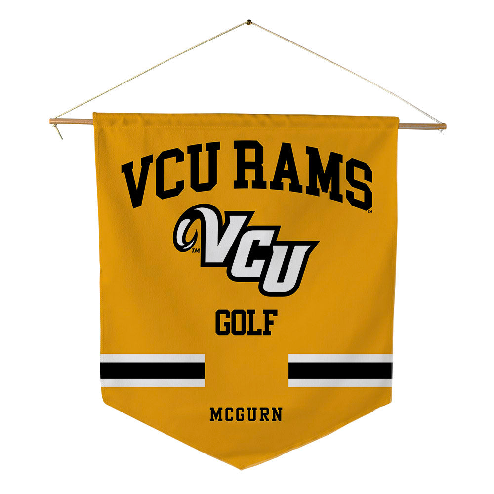 VCU - NCAA Men's Golf : Mac McGurn - Pennant - 18" x 21"-0