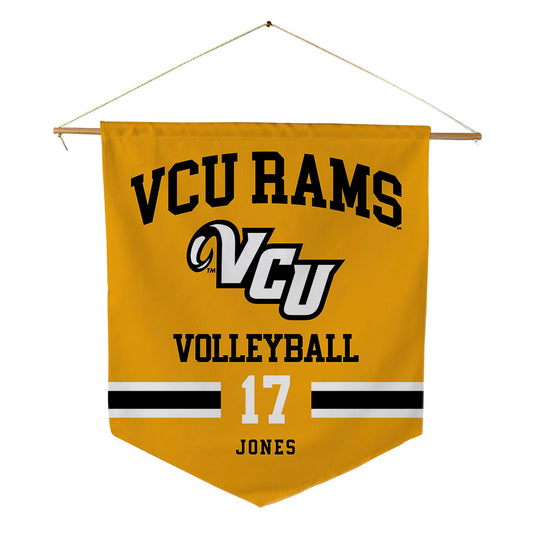 VCU - NCAA Women's Volleyball : Akire Jones - Pennant - 18" x 21"-0