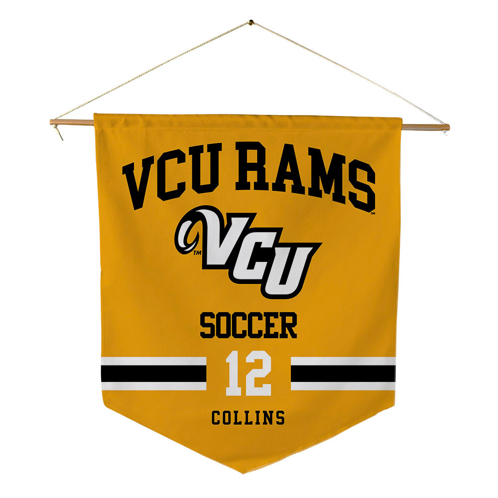 VCU - NCAA Women's Soccer : Cierra Collins - Pennant - 18" x 21"-0