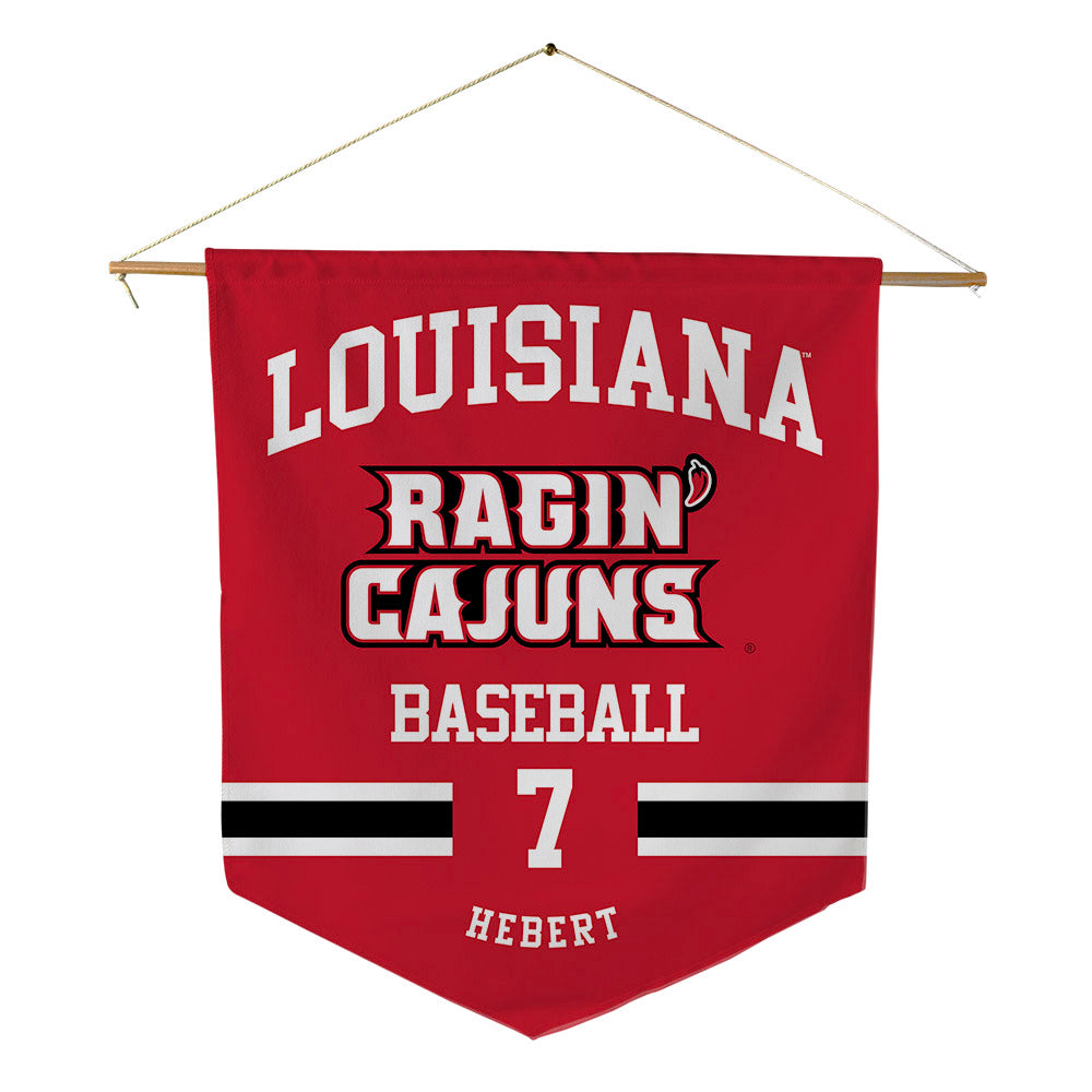 Louisiana - NCAA Baseball : Griffin Hebert - Pennant - 18" x 21"-0