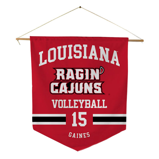 Louisiana - NCAA Women's Volleyball : Taylor Gaines - Pennant - 18" x 21"-0