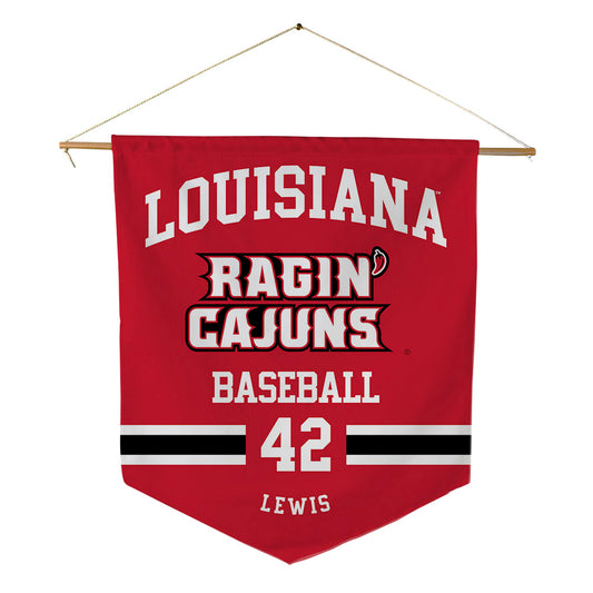 Louisiana - NCAA Baseball : Noah Lewis - Pennant - 18" x 21"-0