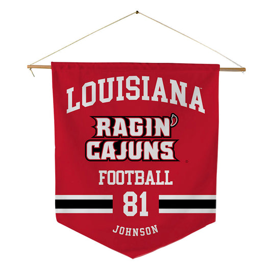 Louisiana - NCAA Football : Jaydon Johnson - Pennant - 18" x 21"-0