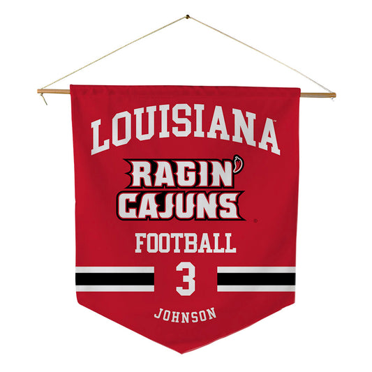 Louisiana - NCAA Football : Micah Johnson - Pennant - 18" x 21"-0
