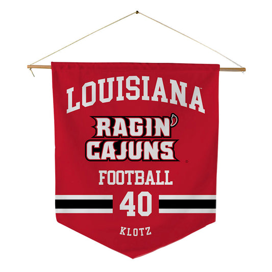 Louisiana - NCAA Football : Logan Klotz - Pennant - 18" x 21"-0