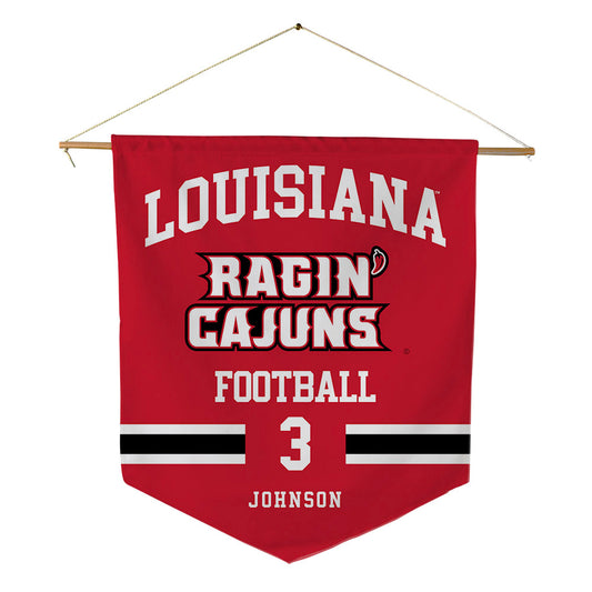 Louisiana - NCAA Football : Micah Johnson - Pennant - 18" x 21"-0