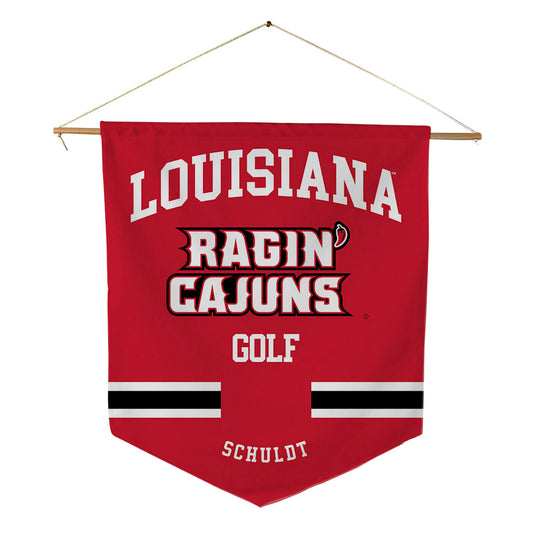 Louisiana - NCAA Men's Golf : Nathan Schuldt - Pennant - 18" x 21"-0