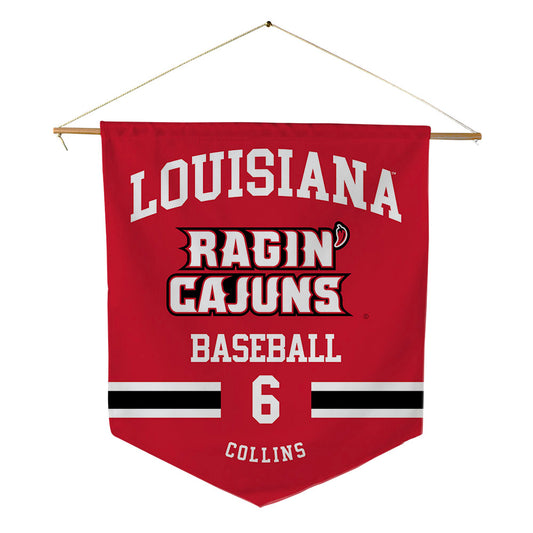 Louisiana - NCAA Baseball : Mark Collins - Pennant - 18" x 21"-0