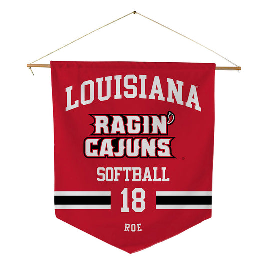Louisiana - NCAA Softball : Samantha Roe - Pennant - 18" x 21"-0