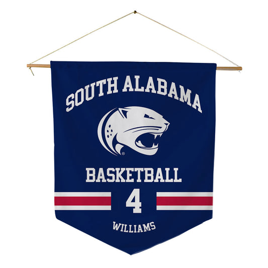 South Alabama - NCAA Men's Basketball : Stephen Williams - Pennant - 18" x 21"-0