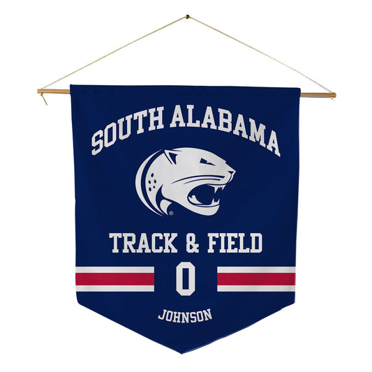 South Alabama - NCAA Men's Track & Field : Alex Johnson - Pennant - 18" x 21"-0