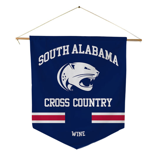 South Alabama - NCAA Men's Cross Country : James Wine - Pennant - 18" x 21"-0