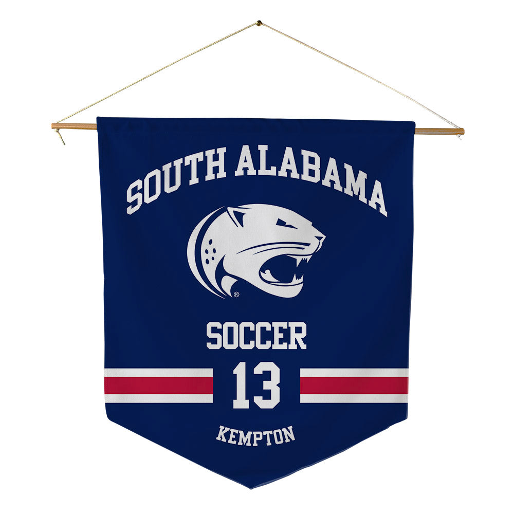 South Alabama - NCAA Women's Soccer : Peyton Kempton - Pennant - 18" x 21"-0