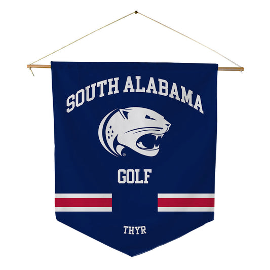 South Alabama - NCAA Men's Golf : Hugo Thyr - Pennant - 18" x 21"-0
