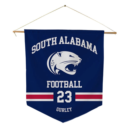 South Alabama - NCAA Football : Charles Gurley - Pennant - 18" x 21"-0