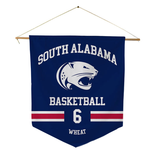 South Alabama - NCAA Men's Basketball : Jj Wheat - Pennant - 18" x 21"-0