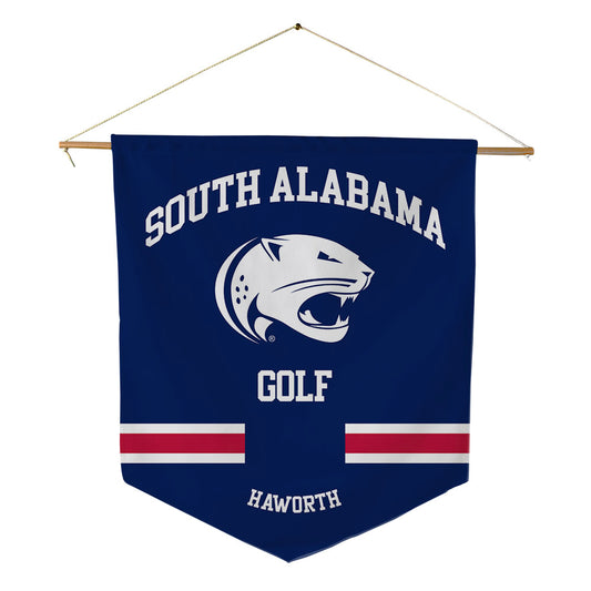 South Alabama - NCAA Men's Golf : Easton Haworth - Pennant - 18" x 21"-0