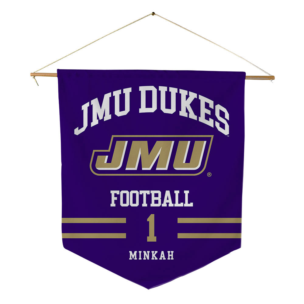 JMU - NCAA Football : Damier Minkah - Pennant - 18" x 21"-0