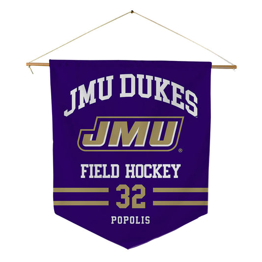 JMU - NCAA Women's Field Hockey : Hannah Popolis - Pennant - 18" x 21"-0