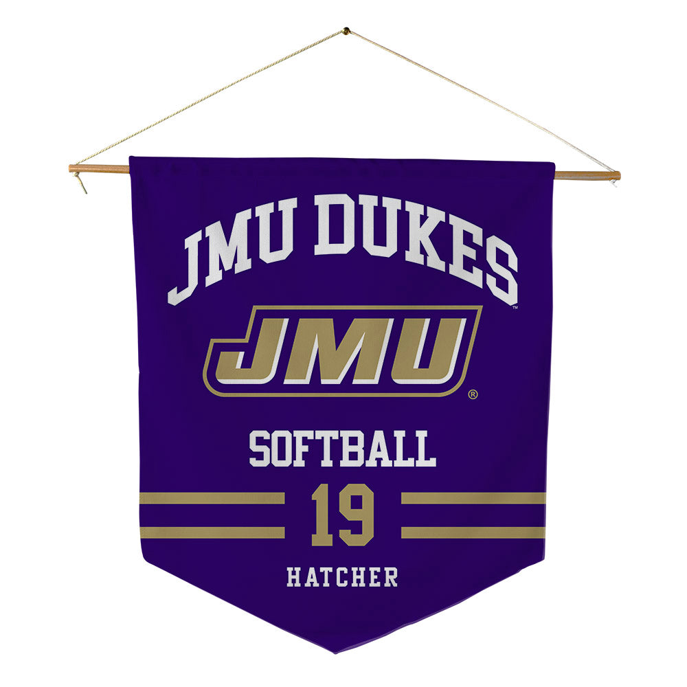 JMU - NCAA Softball : E.G. Hatcher - Pennant - 18" x 21"-0