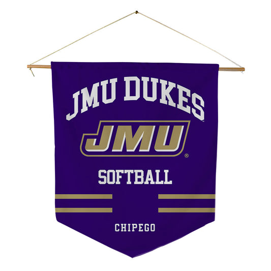 JMU - NCAA Softball : Hannah Chipego - Pennant - 18" x 21"-0