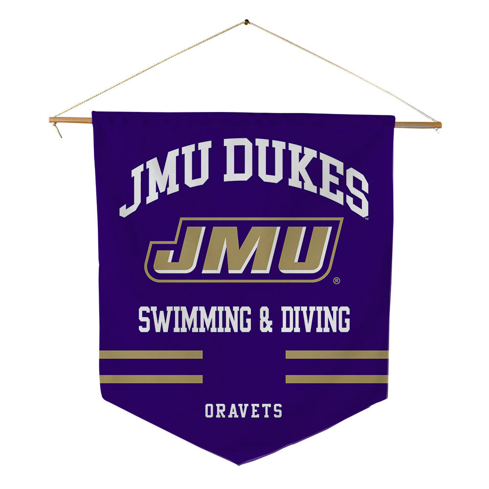 JMU - NCAA Women's Swimming & Diving : Sevanah Oravets - Pennant - 18" x 21"-0