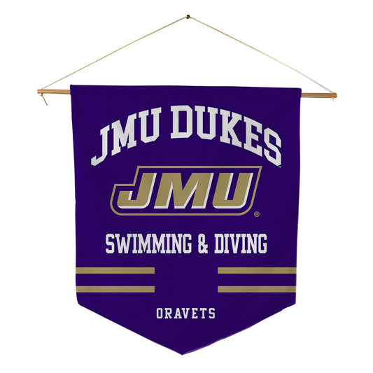 JMU - NCAA Women's Swimming & Diving : Sevanah Oravets - Pennant - 18" x 21"-0