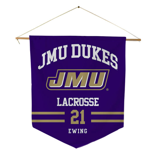 JMU - NCAA Women's Lacrosse : Caroline Ewing - Pennant - 18" x 21"-0