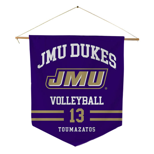 JMU - NCAA Women's Volleyball : Ana Toumazatos - Pennant - 18" x 21"-0