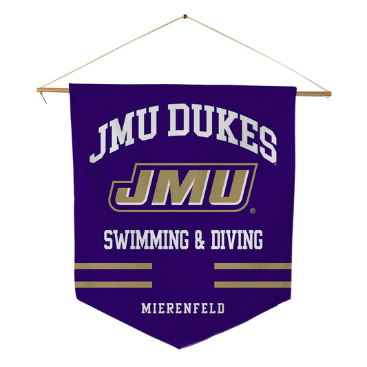 JMU - NCAA Women's Swimming & Diving : Ellie Mierenfeld - Pennant - 18" x 21"-0