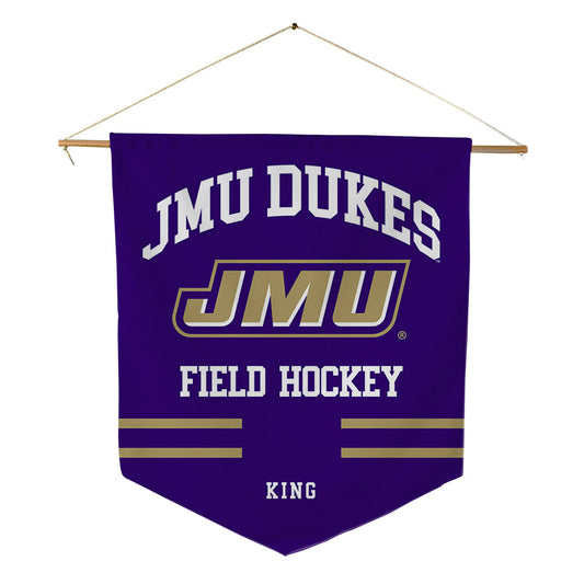 JMU - NCAA Women's Field Hockey : Kenzie King - Pennant - 18" x 21"-0