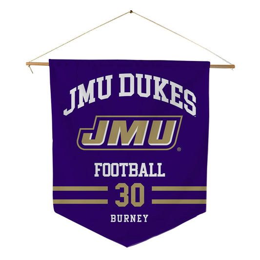 JMU - NCAA Football : Trace Burney - Pennant - 18" x 21"-0