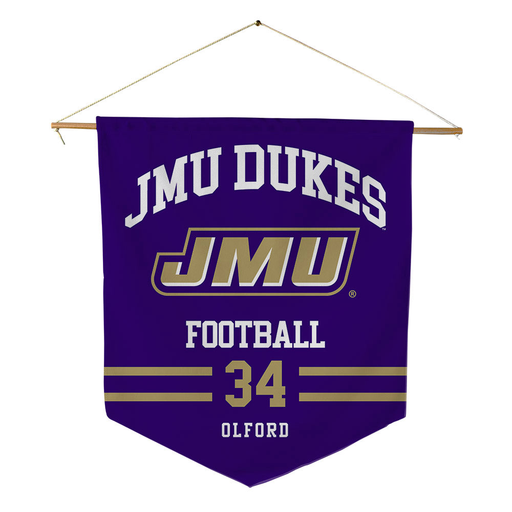 JMU - NCAA Football : Jamal Olford - Pennant - 18" x 21"-0