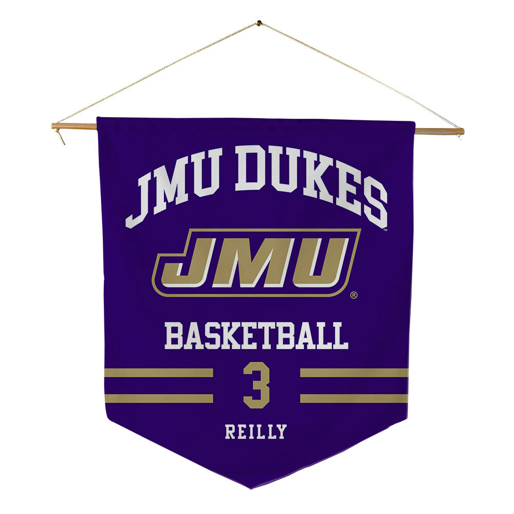 JMU - NCAA Men's Basketball : Cavan Reilly - Pennant - 18" x 21"-0