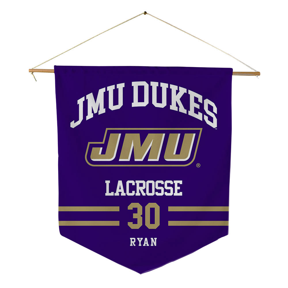 JMU - NCAA Women's Lacrosse : Cecilia Ryan - Pennant - 18" x 21"-0