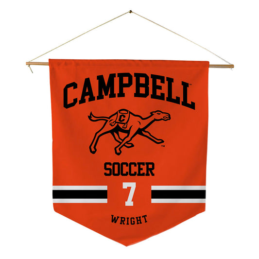 Campbell - NCAA Men's Soccer : Marco Wright - Pennant - 18" x 21"-0