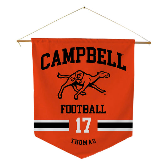 Campbell - NCAA Football : Malachi Thomas - Pennant - 18" x 21"-0