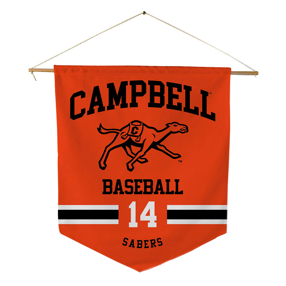 Campbell - NCAA Baseball : Zach Sabers - Pennant - 18" x 21"-0