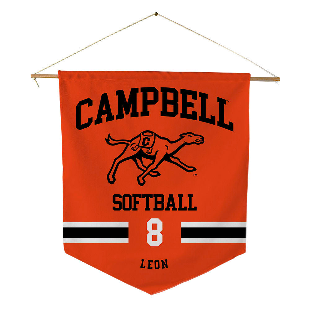 Campbell - NCAA Softball : Megan Leon - Pennant - 18" x 21"-0