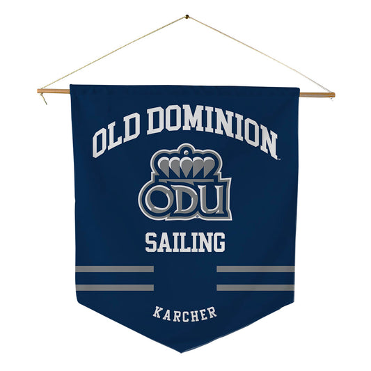 Old Dominion - NCAA Men's Sailing : David Karcher - Pennant - 18" x 21"-0