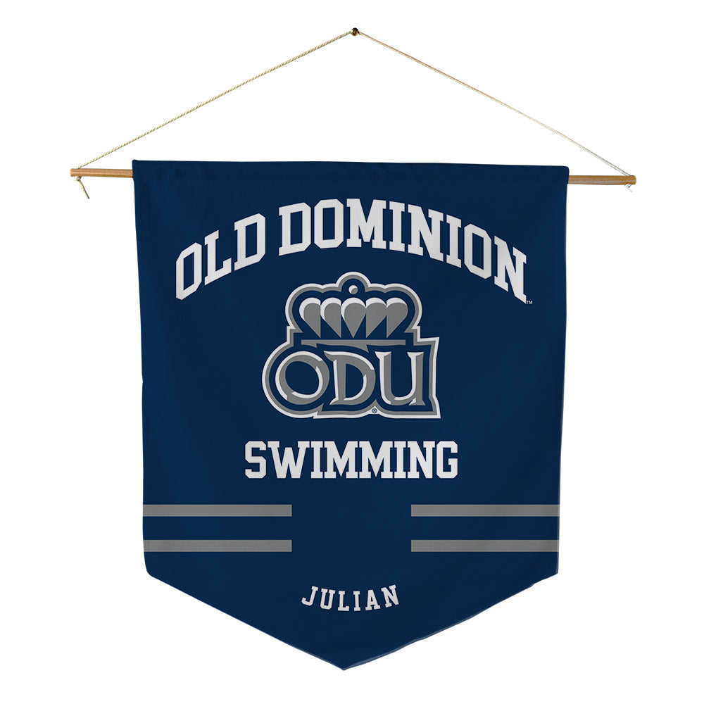 Old Dominion - NCAA Men's Swimming : Bryant Julian - Pennant - 18" x 21"-0
