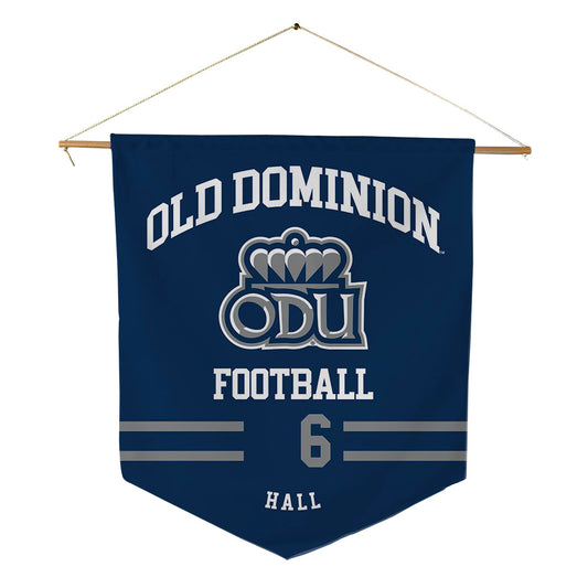 Old Dominion - NCAA Football : Treyvion Hall - Pennant - 18" x 21"-0