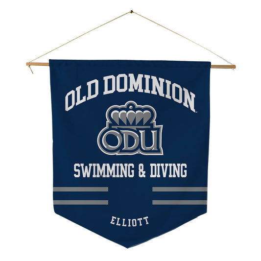 Old Dominion - NCAA Women's Swimming & Diving : Addie Elliott - Pennant - 18" x 21"-0