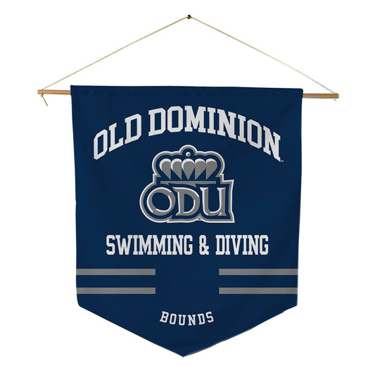 Old Dominion - NCAA Men's Swimming & Diving : Brice Bounds - Pennant - 18" x 21"-0