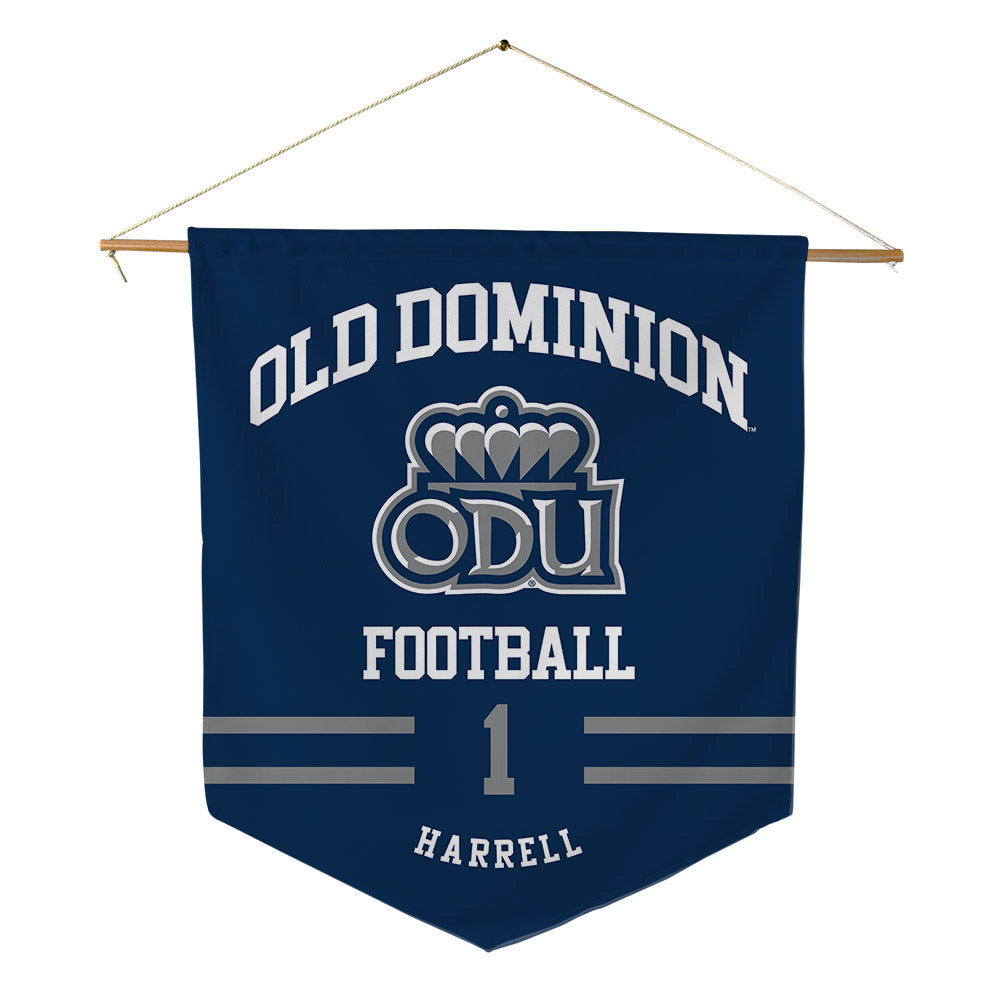Old Dominion - NCAA Football : JJ Harrell - Pennant - 18" x 21"-0