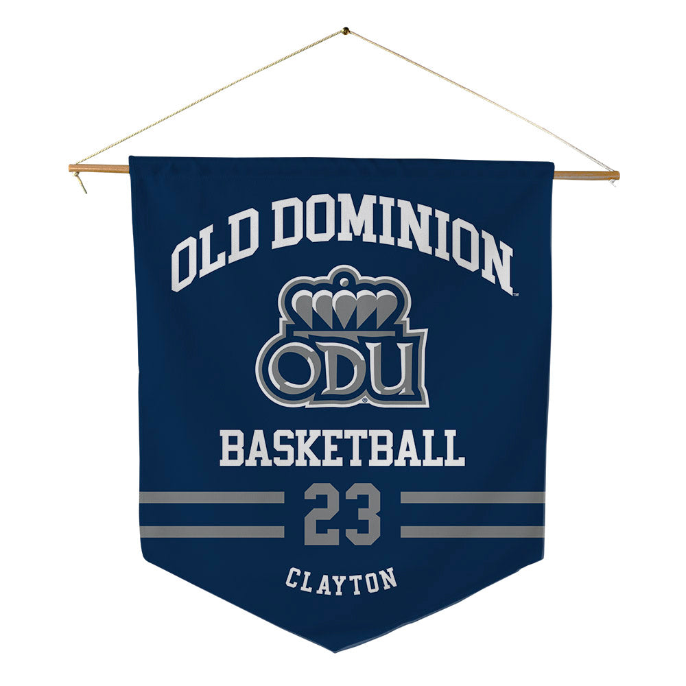 Old Dominion - NCAA Women's Basketball : Mariah Clayton - Pennant - 18" x 21"-0
