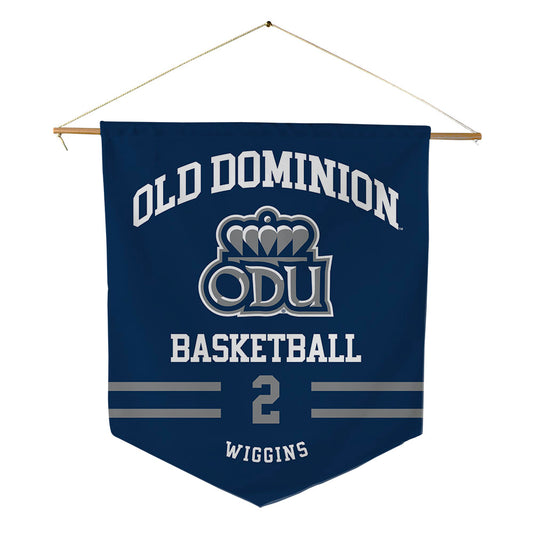 Old Dominion - NCAA Men's Basketball : Zacch Wiggins - Pennant - 18" x 21"-0